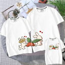 夏 家族 お揃い お揃い tシャツ ペア 白 親子 ペアルック 黒 赤ちゃん 親子 ピンク 夏服 親子コーデ ペアtシャツ 半袖 コーデ tシャツ ブランド 大...