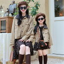 ゆったり ママ 女の子 親子お揃い服 赤ちゃん 2点セット アウター 親子 ペアルック ワンピース 着痩せ 親子ペアルック 綿 韓国風 花柄 秋 冬 トップス ...