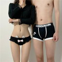 カップル ペア下着 おもしろ 下着 カップル 男女2着セット セクシー ペア 下着 ペア ヒップ ハンガー sexy パンツ ブランド レディース ショーツ ペ...