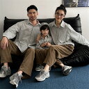 ペアルック 親子 ブランド ベビー 赤ちゃん シャツ 綿 親子 ペアルック ストライプ 冬 トップス カジュアル 親子ペアルック 秋 ゆったり ママ 女の子 長...