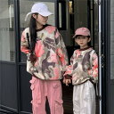 女の子 ペアルック 親子 親子お揃い服 赤ちゃん トレーナー 綿 親子 ペアルック プルオーバーパーカー 秋 冬 ファッション カジュアル 親子ペアルック トッ...