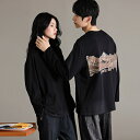 カップル ペア パジャマ 部屋着 長袖 男女2着 セット ペア パジャマ 秋 カップル ペア 冬 シンプル カジュアル ルームウェア 結婚祝い プレゼント 冬 ...