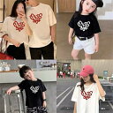 夏 家族 お揃い お揃い tシャツ ペア ハート 親子 ペアルック 可愛い 赤ちゃん 親子ペアルック シンプル 夏服 親子コーデ ペアtシャツ 半袖 コーデ t...