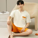 夏 パジャマメンズ 大きいサイズ 人気 半袖 シンプル カジュアル パジャマ メンズ セットアップ 上下 セット 夏用 ルームウェア メンズパジャマ 紳士 おし...