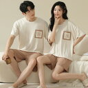 カップル ペア 結婚祝い パジャマ 半袖 夏 男女2着 ペア パジャマ セット 春夏 レディース メンズ ルームウェア パジャマ ペアパジャマ ギフト おしゃれ...