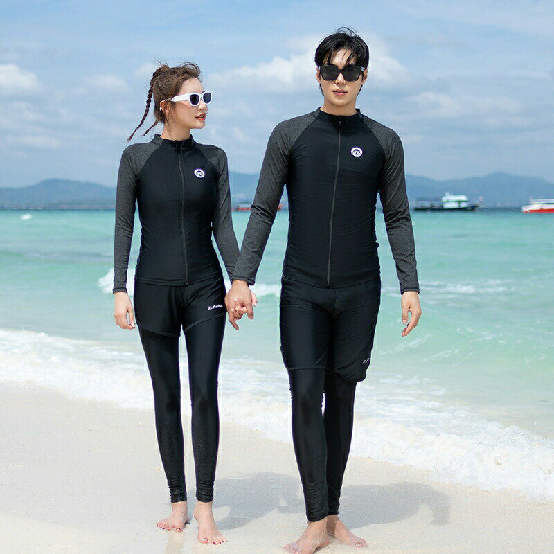 競泳 人気 大きいサイズ 紫外線 カップル 長袖 ペアルック ラッシュガード ペア 水着 セット メンズ レディース 5点セット 上下 3点セット ウェットスーツ セットアップ おしゃれ 体型カバー 短パン UV対策 トップス ショートパンツ レギンス ブラー ショーツ シンプル