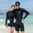 競泳 人気 大きいサイズ 紫外線 カップル 長袖 ペアルック ラッシュガード ペア 水着 セット メンズ レディース 5点セット 上下 3点セット ウェットスーツ セットアップ おしゃれ 体型カバー 短パン UV対策 トップス ショートパンツ レギンス ブラー ショーツ シンプル