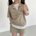 春秋 セットアップ 可愛い ゆったり レディース ジャージ セットアップ ジャージ 上下セット 半袖 スウェット 無地 おしゃれ 上下 2点 シンプル カジュア...