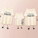 夏 家族 お揃い お揃い tシャツ ペア パンダ 親子 ペアルック 可愛い 赤ちゃん 親子ペアルック シンプル 夏服 親子コーデ ペアtシャツ 半袖 コーデ t...