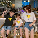 夏 家族 お揃い お揃い tシャツ ペア 可愛い 親子 ペアルック シンプル 赤ちゃん 親子ペアルック カジュアル 夏服 親子コーデ ペアtシャツ 半袖 コーデ...