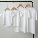 夏 家族 お揃い お揃い tシャツ ペア 無地 親子 ペアルック シンプル 赤ちゃん 親子ペアルック カジュアル 夏服 親子コーデ ペアtシャツ 半袖 コーデ ...