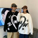 大きいサイズ ペアルック 冬 メンズ ブランド ペアルック カップル ペアルック トレーナー お揃い 秋 カップル 服 レディース おしゃれ ペアルック パーカ...