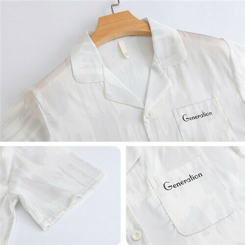 ペアパジャマ 春夏 シルクの質感 おすすめ 合成シルク 半袖 男女2着 ペア パジャマ セット サテン メンズ 夏 レディース 高級 パジャマ 結婚祝い プレゼント パジャマ カップル ペア ルームウェア セクシー おしゃれ 人気 部屋着 シンプル カジュアル 白 ホワイト