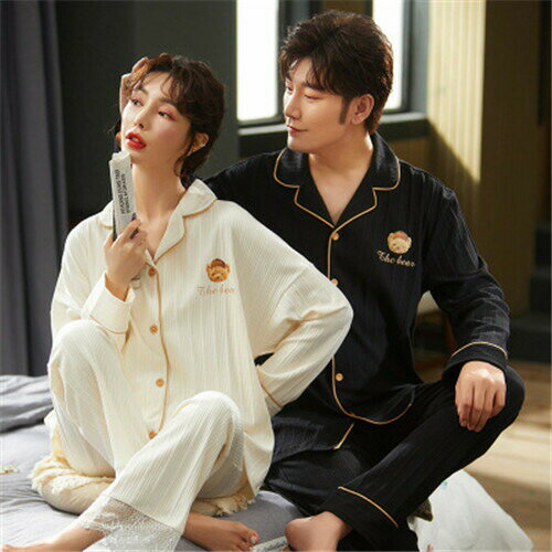 パジャマ ペア 長袖 メンズ ペア ルームウェア 結婚祝い ペアパジャマ カップル プレゼント 冬 ギフト カップル ペア パジャマ 上下 セット 部屋着 ペアルック カップル おそろい プレゼント パジャマ 秋 記念日 プレゼント ペア カップル 服 おしゃれ 敬老の日 ギフト