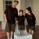 お揃い tシャツ ブランド 親子 tシャツ ペア クマ 親子 ペアルック 夏服 ペアtシャツ 半袖 親子コーデ 赤ちゃん 親子ペアルック コーデ 夏 家族 大人...