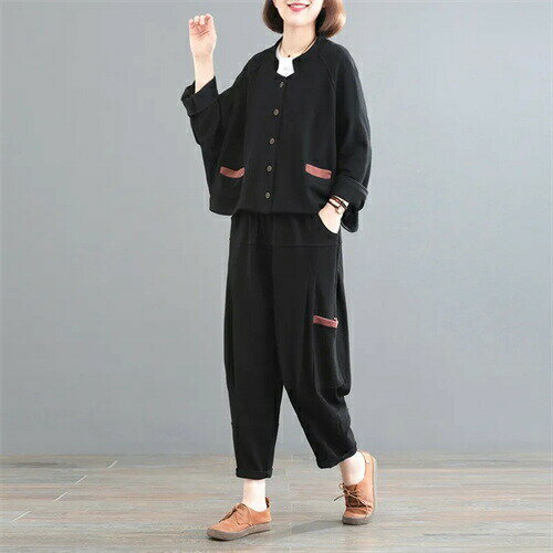 大きいサイズ ルームウェア 部屋着 運動着 レディース ジャージ セットアップ ジャージ 上下セット トレーナー スウェット 長袖 おしゃれ 上下 2点 秋 冬...