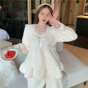 上下セット 着る毛布 ロング レディース ルームウェア もこもこ パジャマ パジャマ レディース レディース 長袖 パジャマ かわいい パジャマ 冬 ルームウェア もこもこ 大きいサイズ ボーダー ボア 部屋着 セットアップ 寝巻き レディース 暖かい フランネル ピンク ブルー|詳細画像