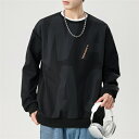 ロングtシャツ メンズ ブランド おしゃれ おしゃれ 春秋 長袖 メンズ トレーナー tシャツ ブランド トップス プルオーバー トレーナー メンズ 大きい サ...