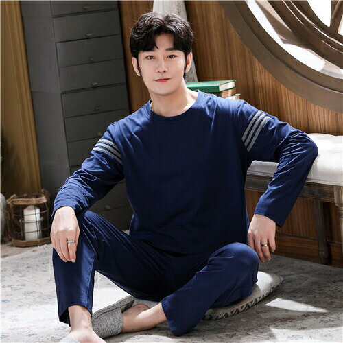 パジャマ メンズ 大きいサイズ 部屋着 長袖 綿 セットアップ パジャマ メンズ 春秋 上下 セット 冬用 ルームウェア メンズ 大人 紳士 おしゃれ かっこいい プレゼント 父の日 男性用 人気 寝返りしやすい お洒落 肌触りがいい 通気性 が良い 送料無料 シンプル 灰色 紺
