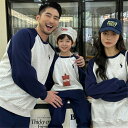 ペアルック 親子 ブランド ベビー 赤ちゃん トレーナー 裏起毛有り 親子 ペアルック パッチワークスタイル 冬 トップス 韓国風 親子ペアルック 秋 ゆったり...