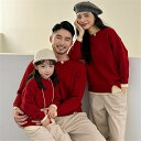 ゆったり ママ 親子 親子お揃い服 赤ちゃん ニット トレーナー 親子 ペアルック 無地 親子ペアルック ブランド 重ね着レイヤード シンプル セーター 秋 冬...