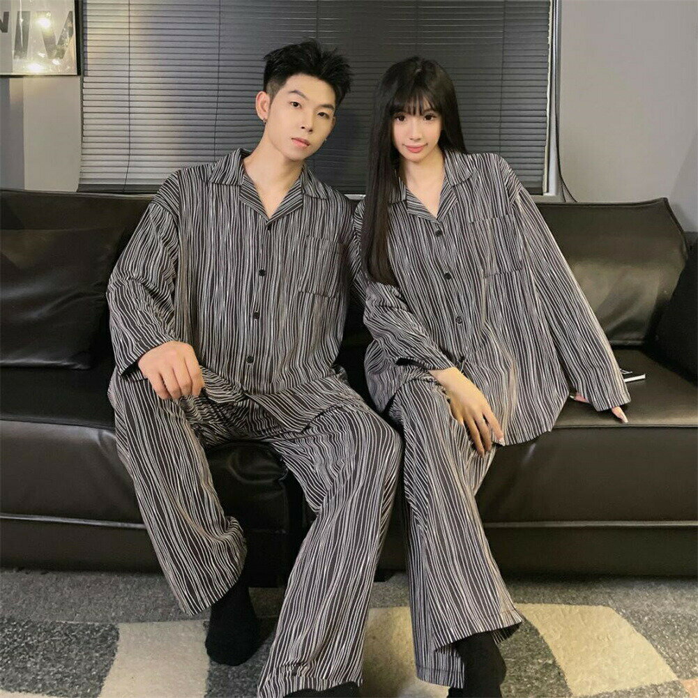 プレゼント カップル ペア セット 長袖 男女2着 セット ペア パジャマ 秋 ファッション カジュアル 冬 前開き 韓国風 ペア ルームウェア 結婚祝い パジャマ 冬 ギフト 上下 部屋着 春秋 パジャマ ペア 長袖 ペアルック おそろい メンズ パジャマ 記念日