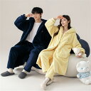 夫婦 もこもこ メンズ ペアパジャマ モコモコ 男女2着 セット ペアパジャマ 冬 長袖 カップル ペア ファッション 前開き シンプル ルームウェア ペア パ...
