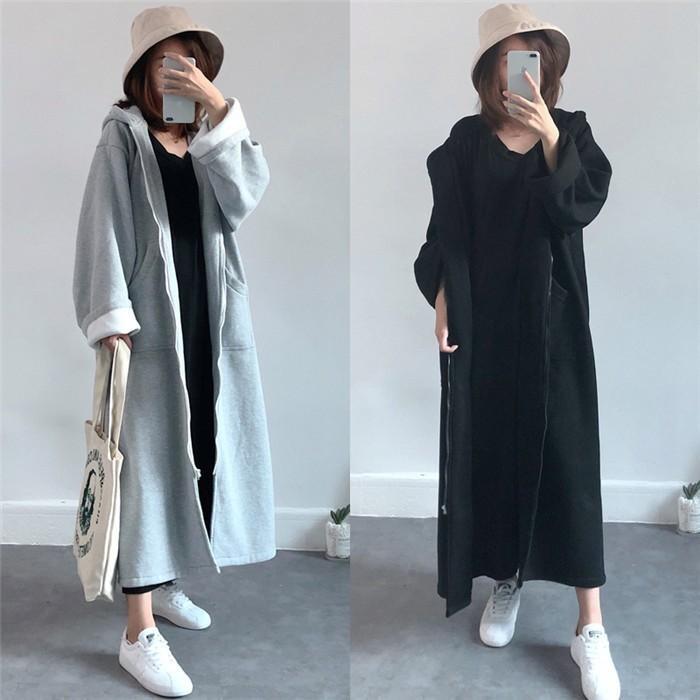 ロングコート アウター トレンチコート ロング丈 マキシ丈 レディース 長袖 フード付き ロング 体型カバー ロングジャケット 羽織り 大人 上品 ゆったり 秋 冬