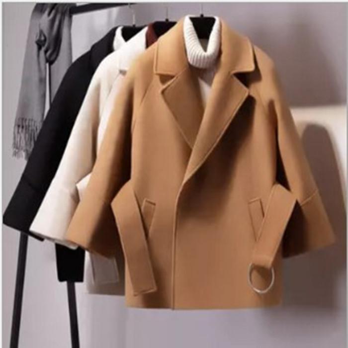 レディース チェスターコート コート ラシャ風 アウター ウール混コート ベルト付き 冬 暖か ベーシック オシャレ ショートコート 大きいサイズ 通勤 OL 30代(4)