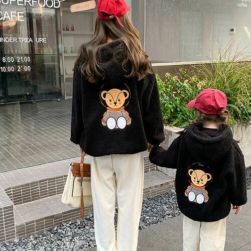 パーカー 子供 女の子 男の子 親子ペアルック コート フード付き 裏起毛あり 厚手 親子ペア レディース メンズ お揃い 長袖 家族おそろい服 ペア プレゼン...