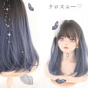 カツラ フルウィッグ グラデーション ロング new 自然 原宿 ロリータ ゴスロリ かつら 前髪 ゴスロリ 耐熱 ネット付き 日常 女性 耐熱 パーディー