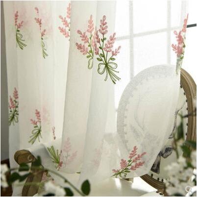 花柄 遮光 レースカーテン おしゃれ シンプル 北欧風 カーテン かわいい 安い レース 一枚 オーダーカ..