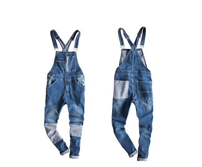 メンズサロペット メンズ オーバーオール デニム ダメージ つなぎ ペインターパンツ オールインワン ワークパンツサロペット ジーンズ 作業服 つなぎ 個性