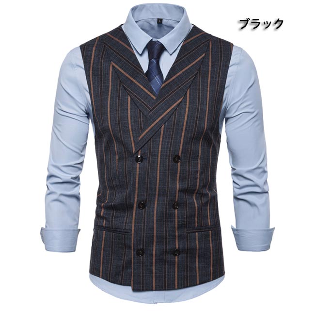ベスト ジレベスト メンズ チェック柄 ビジネスベスト スーツベスト フォーマル 通勤 紳士服 尾錠付き