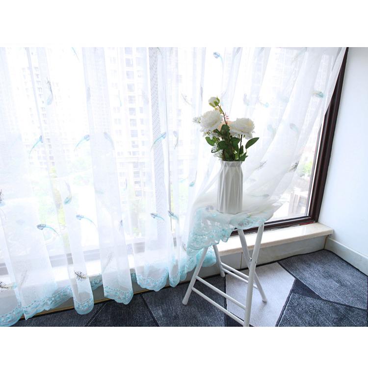 花柄 遮光 レースカーテン おしゃれ シンプル 北欧風 カーテン かわいい 安い レース 一枚 オーダーカ..