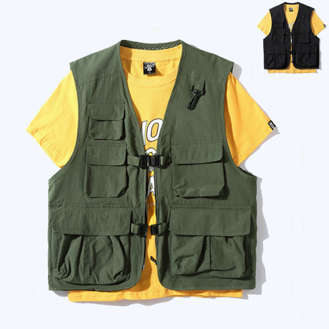 メンズベスト お釣りベスト メッシュ フィッシング 多機能 カメラマン アウトドア 速乾 作業服 登山 旅行 春夏