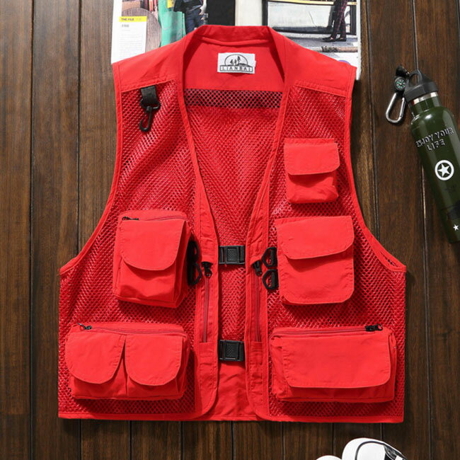 多機能ベスト メンズベスト カメラマン アウトドア お釣りベスト 作業服 メッシュ フィッシング 速乾 登山 旅行 春夏