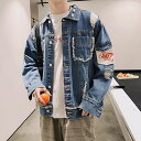 メンズGジャン デニムジャケット ジージャン ダメージ加工 ユーズド カジュアル(4)