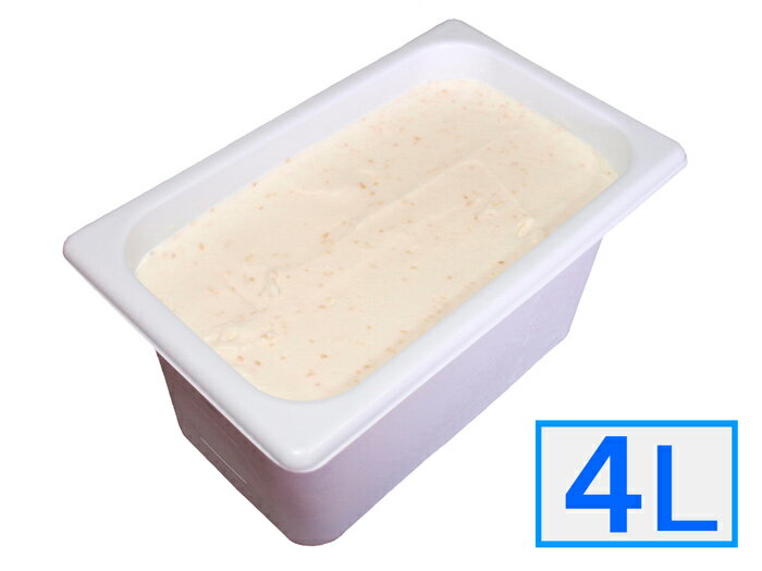 石川県「ジェラートジェラート」業務用・大容量アイスクリーム・ココナッツミルク味 4L（4リットル）[美食サークル] 1