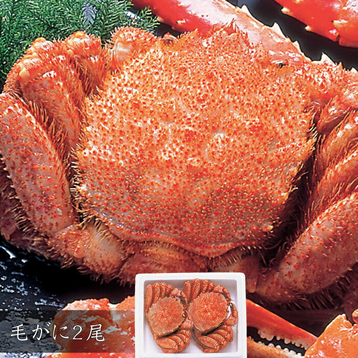 《エントリーでポイント5倍！ブラックフライデー期間中》【お歳暮(御歳暮)ギフト2025にも！】毛がに2尾（カニ・かに・蟹）「北国の味自慢・北の海鮮めぐりギフト」[送料無料][美食サークル](4)