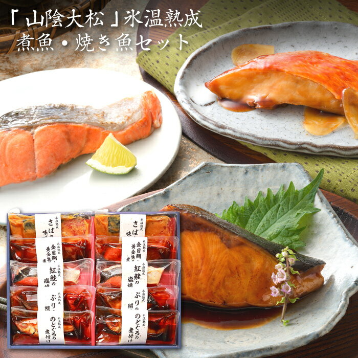 鳥取 山陰大松 氷温熟成 煮魚・焼き魚セット 10切 [送料無料][内祝い・出産内祝い・結婚内祝い・快気祝い お返し ギフトにも ][美食サークル]