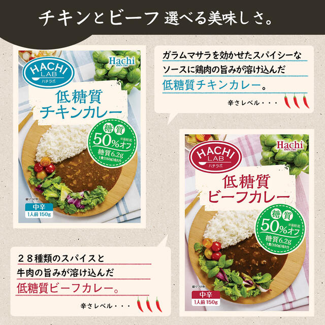 カレー 低糖質 レトルト 3種から選べる 4袋セット 送料無料 保存食 非常食 備蓄食品 ハチ食品 チキンカレー ビーフカレー 糖質オフ