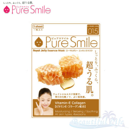 Pure Smile エッセンスマスク　ローヤルゼリー 化粧水タイプ 【ピュアスマイル　フェイスマスク　1枚】