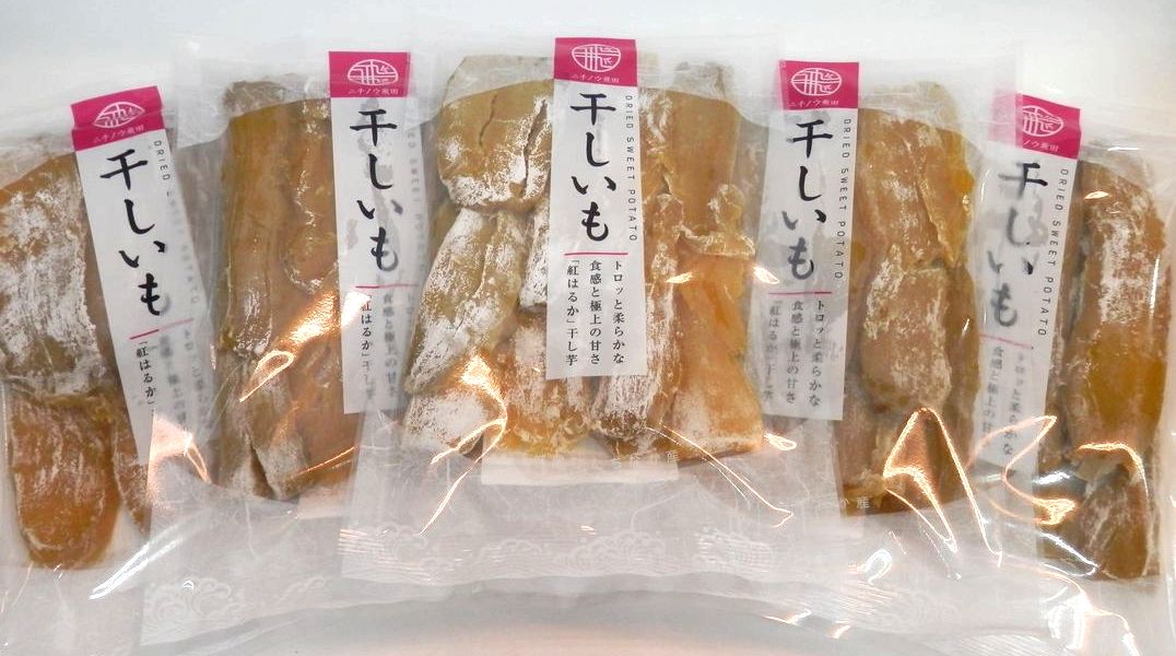 飛田さんの干し芋 紅はるか 平切り「粉吹き」200g×5袋 送料込み 配送日時指定不可、クール便不可、ギフト不可、 (株)ニチノウ飛田のサムネイル