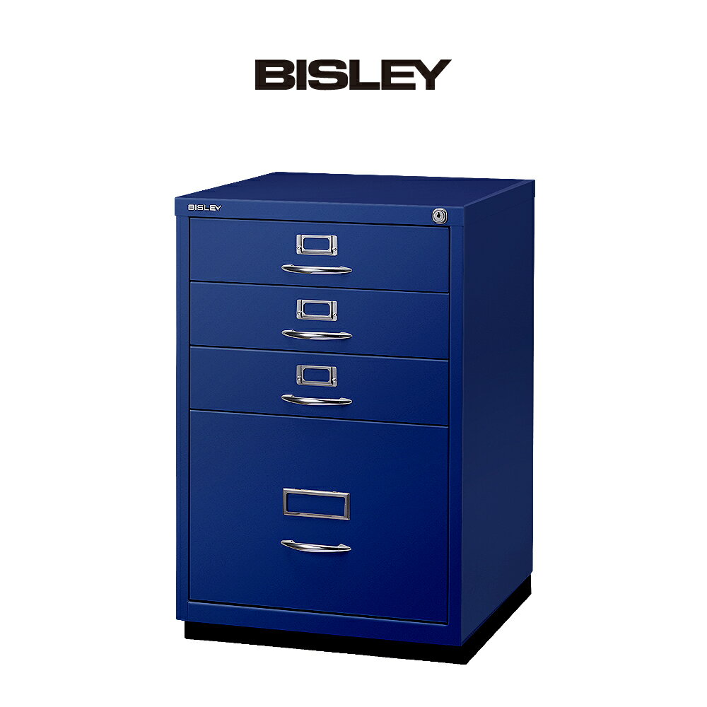 楽天BISLEY[日本正規代理店] BISLEY 1F3 カギ付 ビスレー 引き出し 4段 ファイリング キャビネット[リモートワークデスク]オフィスデスク デスクワーク オフィス収納 学習机