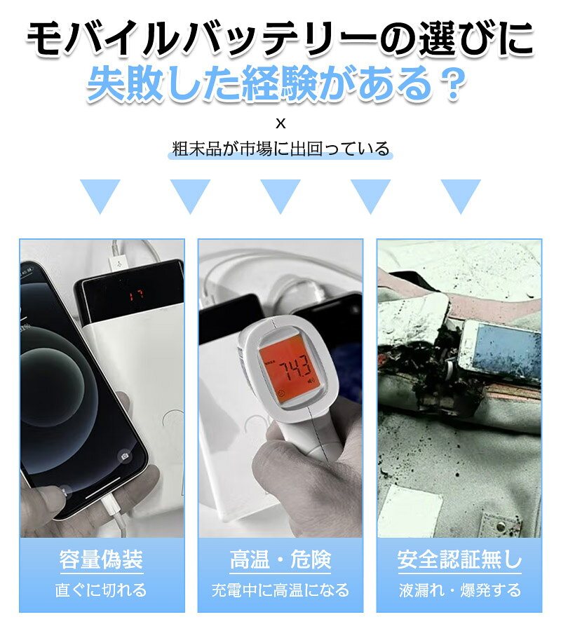 モバイルバッテリー 6800mAh 大容量 防災電源 スマホ充電器 2つUSB出力 2台同時充電 移動電源 ミニ 急速充電 軽量 小型 携帯便利 旅行 外出 PSE認証 高品質 便利 コンパクト 互換性 残量表示 5V/2A入力 5V/2.4A出力 防災 iPhone17シリーズ対応 【PL保険加入済み製品・安心】 biso-jin-10000393 健康広場 サンプル画像3