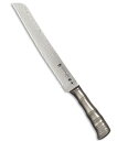 響十 Kyouto ダマスカス鋼 63層 TAMAHAGANE 竹 ブレッドナイフ 230mm TKT-1118