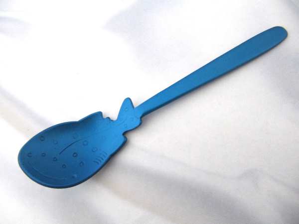 Rakuten - プチマリーン ジンベエザメ S ブルー アルミアイスクリームスプーン メール便 送料無料