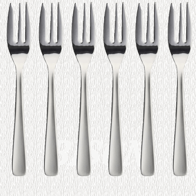 Rakuten - 18-0ステンレス ライラック ケーキフォーク6本組 送料無料 家庭用 業務用 日本製