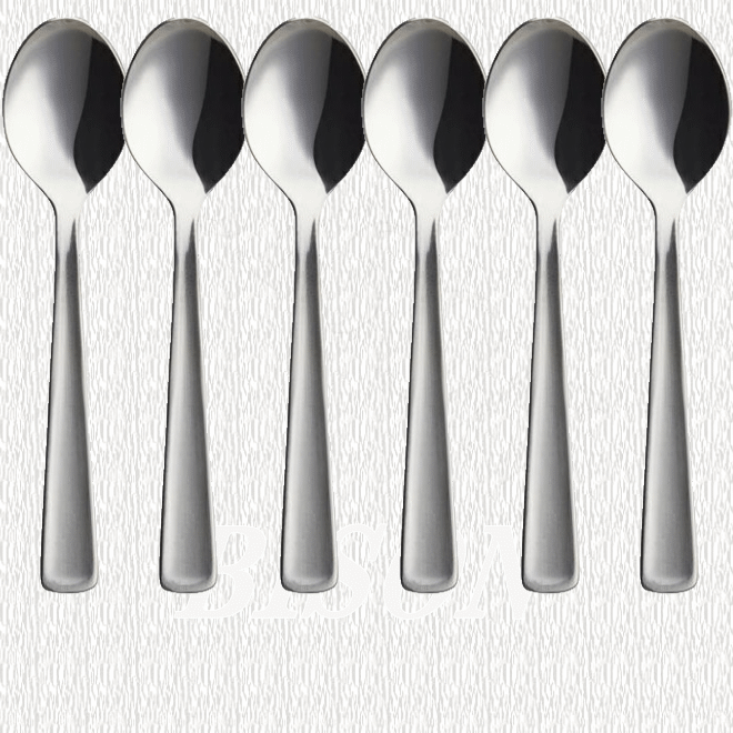 Rakuten - 18-0ステンレス ライラック コーヒースプーン6本組 送料無料 家庭用 業務用 日本製